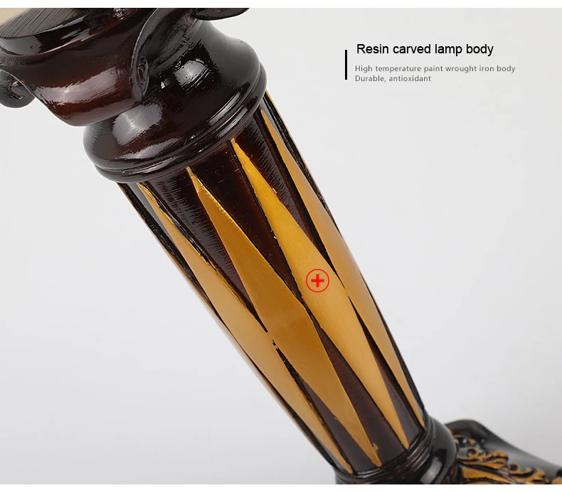 JUSHENG винтажная декоративная настольная лампа для гостиной E27 тканевый абажур для учебы Настольный светильник с вилкой шнура