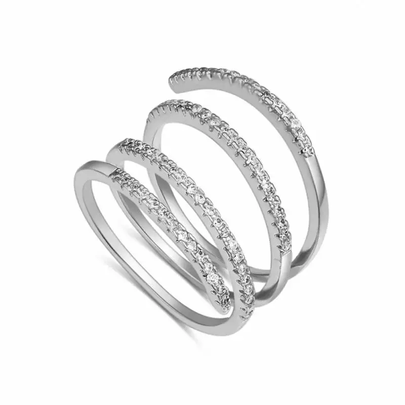 Фирменные вставки TRACYSWING Element из настоящего циркония AAA кольцо цвета розового