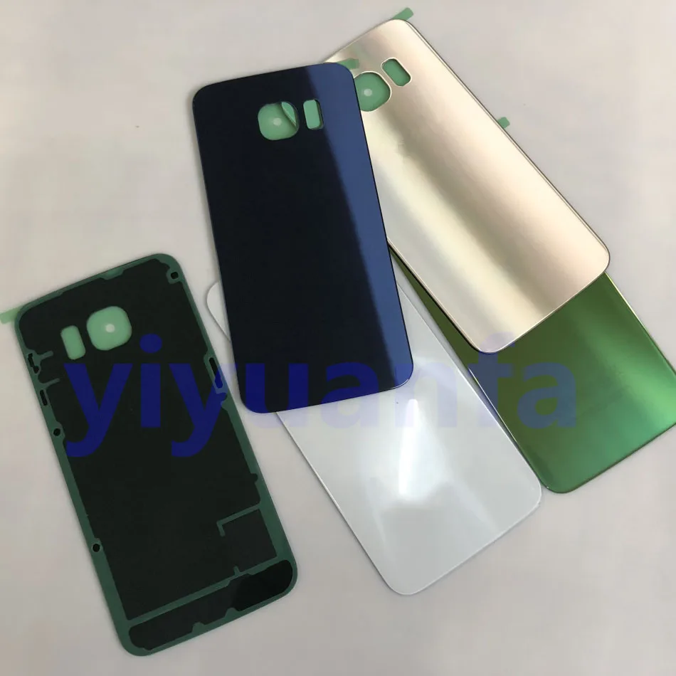 Задняя крышка из стекла для Samsung Galaxy S6 Edge G925 G925F G925P G925A G9250|Корпусы и рамки
