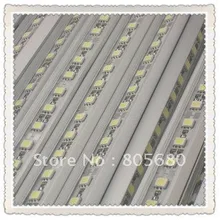 10 шт. Водонепроницаемая светодиодная SMD свет бар/SMD5050 жесткая светодиодный полосы(72 Вт/светодиодный/м) белый/теплый белый