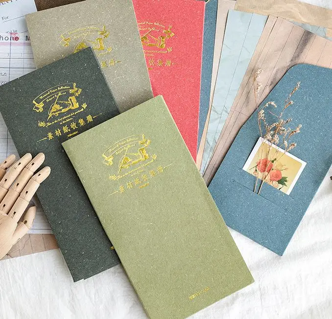 

Memo Paper For TN 21*11cm Creative Vintage Design Paper Notes 18 Sheets DIY Notebook Journal Supplies Gift