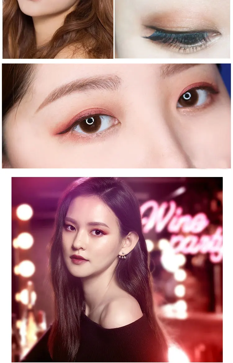 HOLD LIVE 10 Colors Matte Shimmer Eyeshadow Palette Maple Song Love Pigment Glitter Red Eye Shadow Pallete Nude Cosmetics Makeup (8)