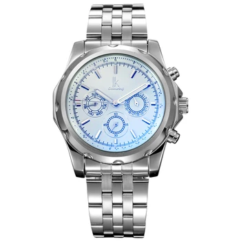 

IK colouring Luxury Week Date Sub Dials Business Automatic Mechanical Watches Stainless Steel Sports Men Watch Clock Hours