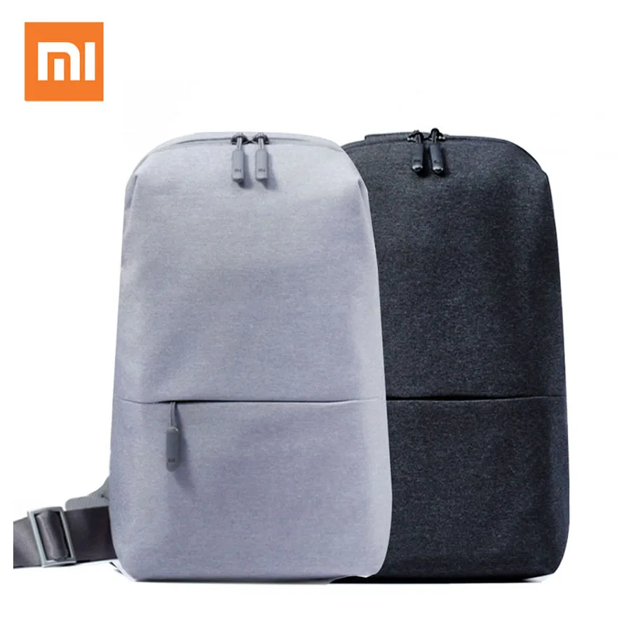 In Stock Xiaomi Mi Backpack 4L Polyester Bag Urban Leisure Sports Chest Pack Bags Small Size Shoulder Unisex Rucksack Men Women