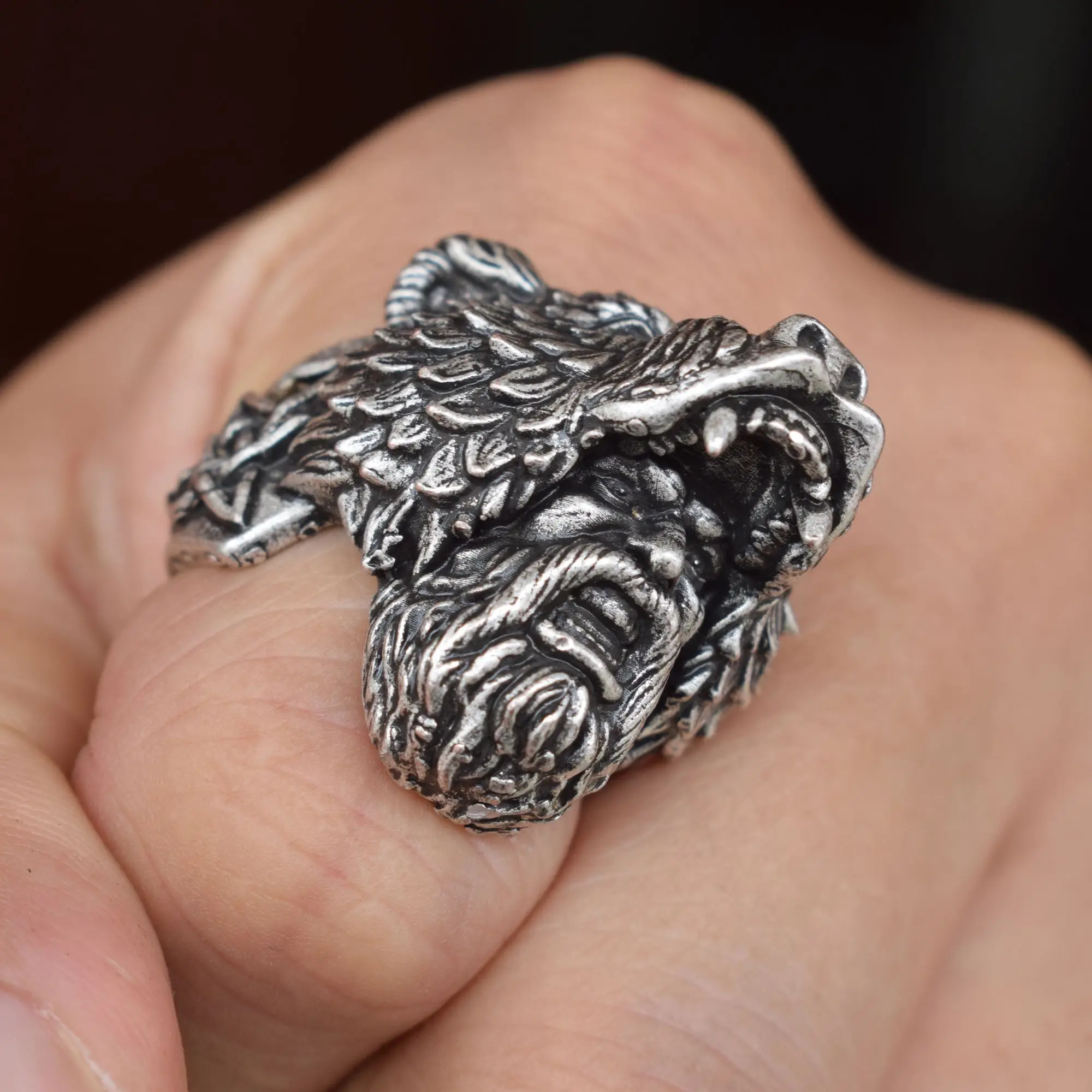 Norse Warrior Berserker кольцо Викинг медведь Берсерк War Ring 12 шт./лот|Кольца| |