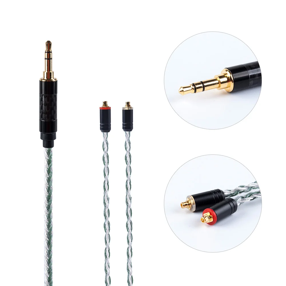 HiFiHear 16 Core посеребренный балансный кабель 2 5/3 5/4 4 мм с MMCX/2pin/QDC разъем для BLON BL 03 01