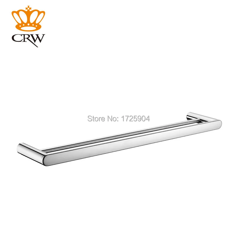 

CRW 60 cm Copper double bar towel rack 73002 towel hanging rod single frame bathroom towel rack Modern Style Free Shipping