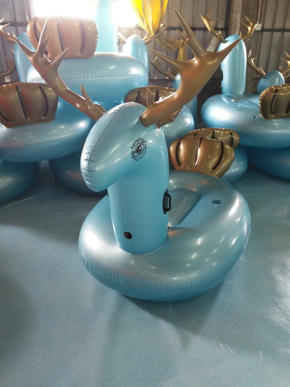 Summer Fun Island Play Thickening Safety NEW Water Seat Riding Toys