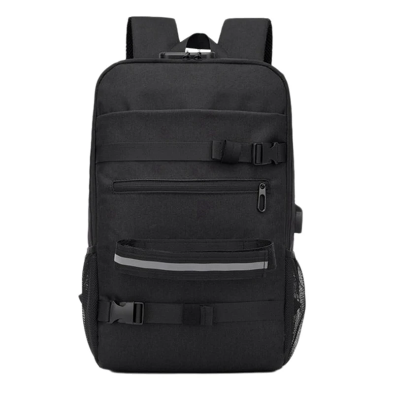 Рюкзак для ноутбука с защитой от кражи Usb 15,6, сумки для ноутбука, уличный рюкзак с замком безопасности и зарядкой через Usb, декорированная Светоотражающая полоса