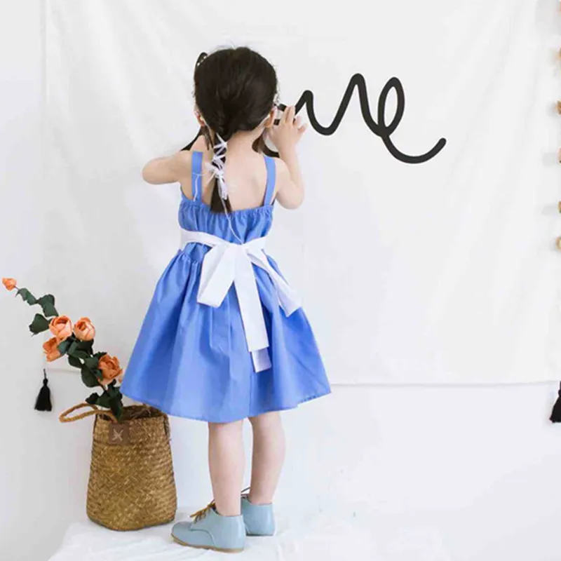 elsa vestido bonito roupas de bebê d0017