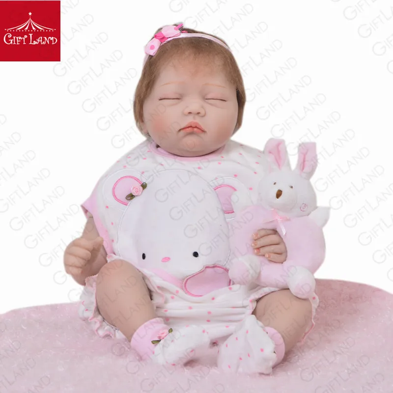 

Reborn Baby Doll Boneca Realista Soft Fashion Pink Baby Dolls Children Gift Bebe Reborn Handmade Dolls Kids Sleeping Angel Hot