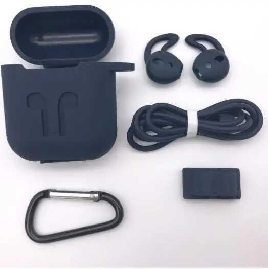 5Pcs/Set Silicone Wireless Bluetooth Earphones Case For Airpods Apple i10 i30 TWS Earbud Earphone accessories Protective Cover