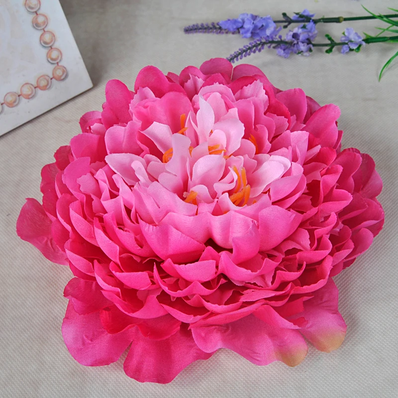 10pcs 인공 모란 꽃 머리 DIY 웨딩 화환 홈 호텔 배경 벽 장식 가짜 꽃 여러 가지 빛깔의