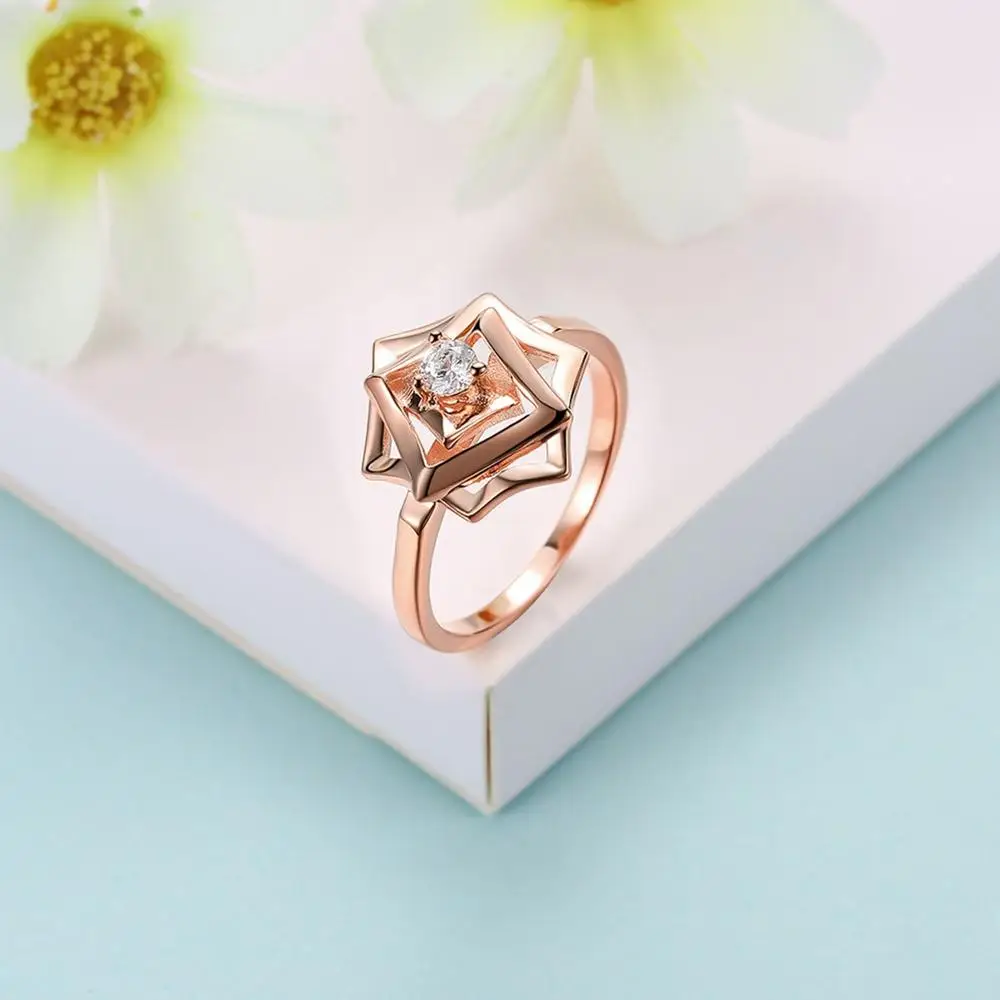 

SILVERHOO authentic S925 Sterling Silver Jewelry design of fashionable origami angular pattern Rings Silver 925 Jewelry Ladies