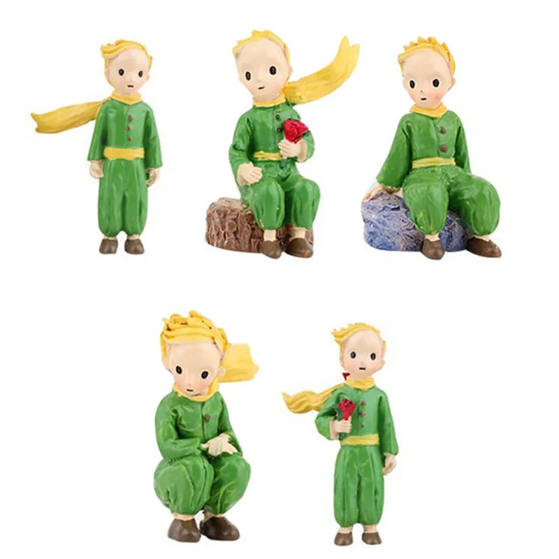 

Mini Resin Little Prince Figurines Desktop Crafts Ornament Standing Fairy Cartoon Model Figures Miniatures Home Decoration