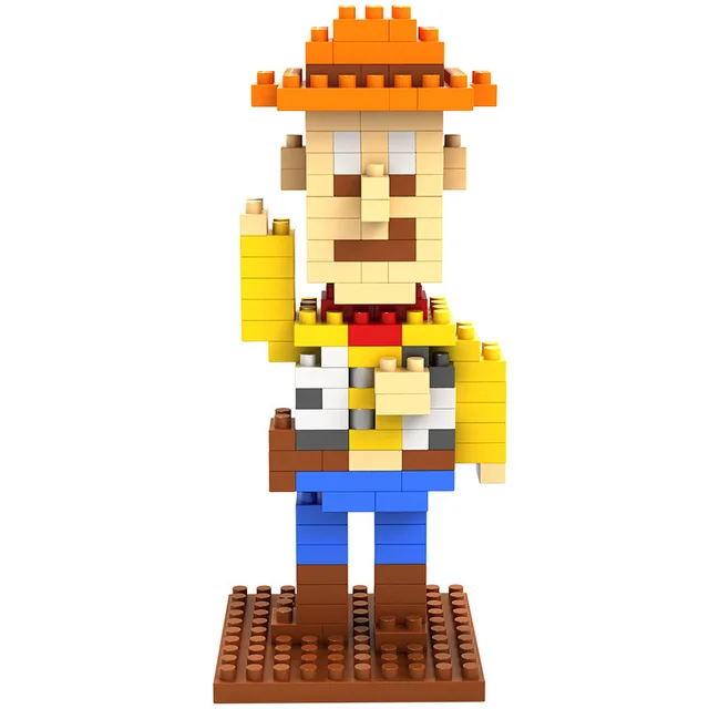 LOZ Toy Story Woody Buzz lightyear Jessie Toy Model action