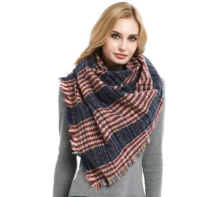 

SELLWORLD 8 Styles 2019 Celebrity Big Brand Triangle shawl Women Winter Warm Fashion Scarves & Wraps