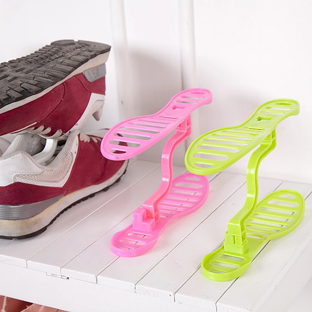 

Newest Creative shoe rack Home Use Organizer household items Double-layer three-dimensional simple storage shoe Hanger