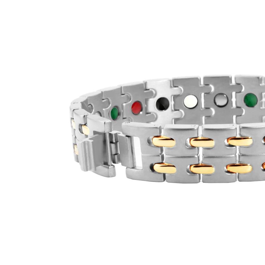 8008 silver-gold energy bracelet