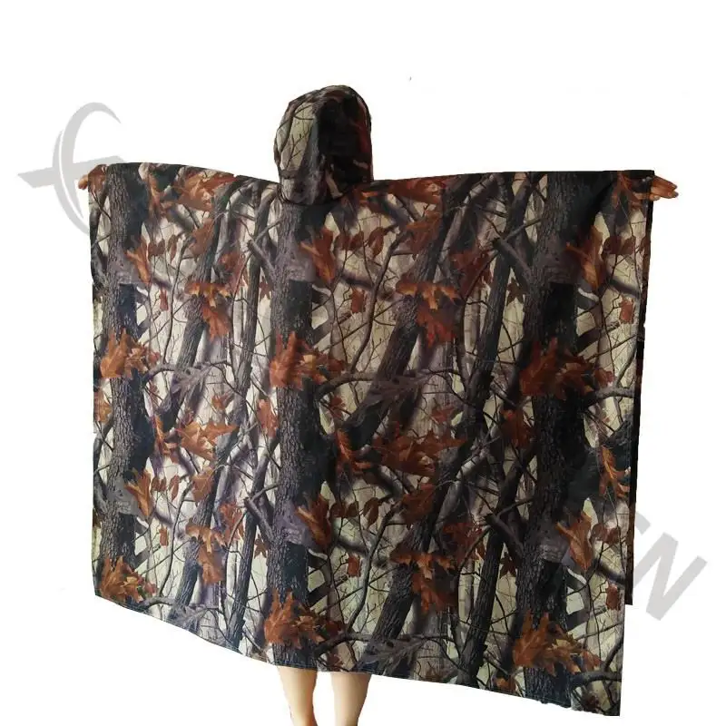 

3in1 Outdoor Military Camouflage Raincoat Rainwear Poncho Backpack Rain Cover Waterproof Mat Awning Hunting Camping Hike mats