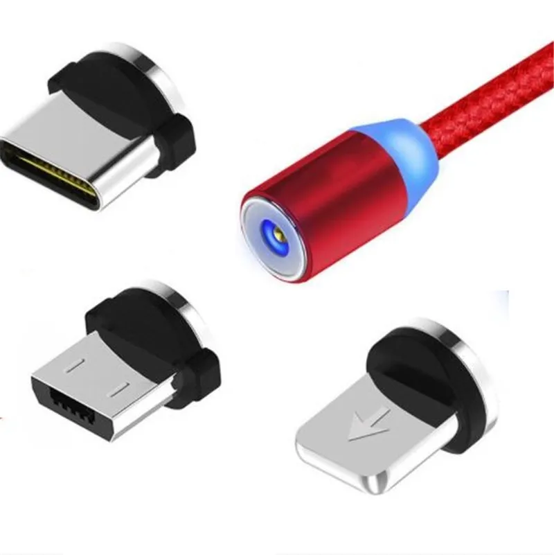 200 шт. Магнитный Micro USB кабель для iPhone samsung type-c зарядная зарядка магнит Зарядное устройство USB type C кабели для мобильных телефонов
