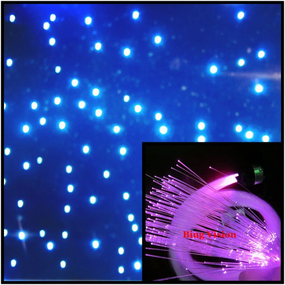 3 sizes of fiber 340 PCS PMMA fiber optic star ceiling kit lighting,LED