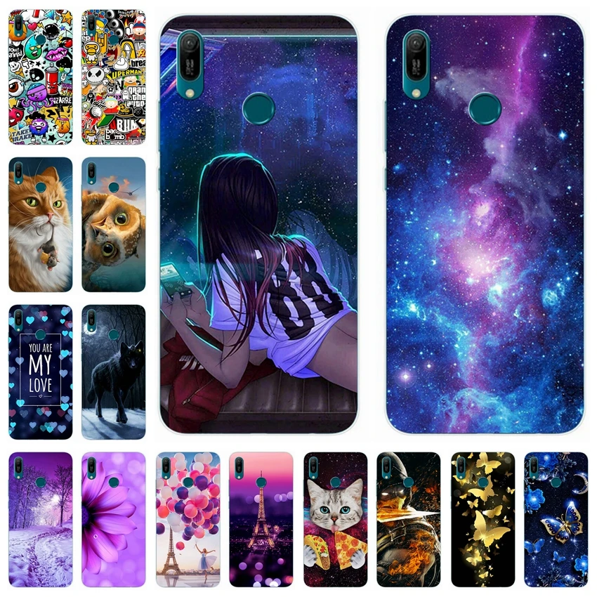 

Soft Silicone Case for Huawei P Smart 2019 Cover Fundas Coque For Huawei PSmart 2019 Phone Back Cover 6.21" POT-LX3 Bumper Capa