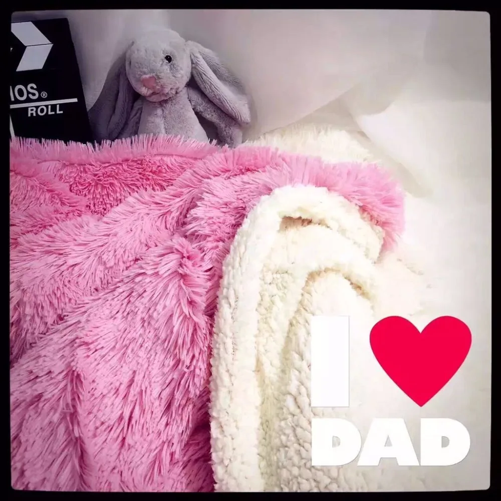 Plush Blanket The Republic of Korea Mink blanket 100 Polyester