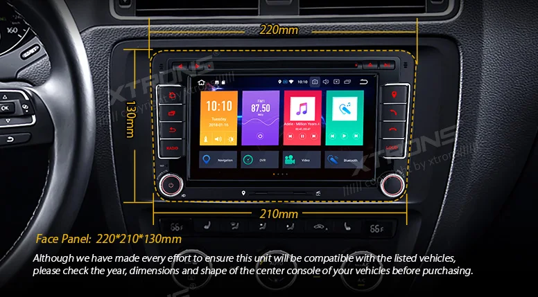 Cheap 7" Android 8.0 Car DVD Multimedia Navigation GPS Radio for VW Vento T5 Transporter Multivan Tiguan Touran Sharan Magotan Golf 5