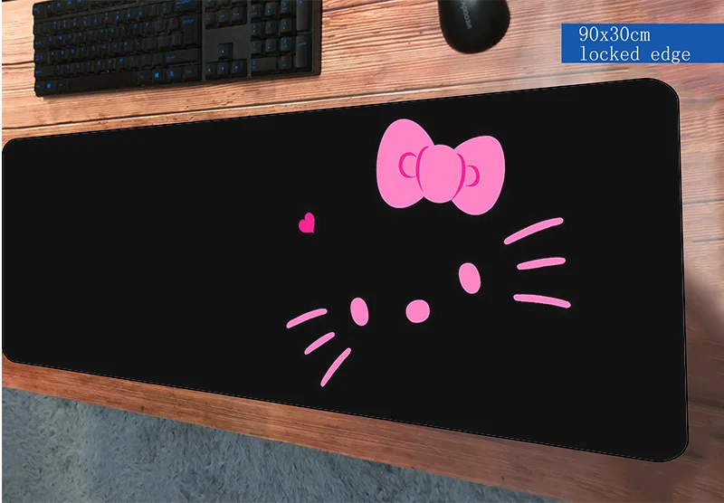

900x300x3mm hello kitty mousepad gaming mouse pad gamer mouse mat pads game computer Gorgeous padmouse laptop play mats
