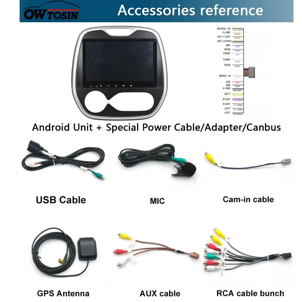 Best 9" IPS 8 Core 4GB+64GB Android 9.0 Car DVD Multimedia For Renault Capture captur AT 2011-2018 Radio GPS DSP CarPlay Parrot BT 4