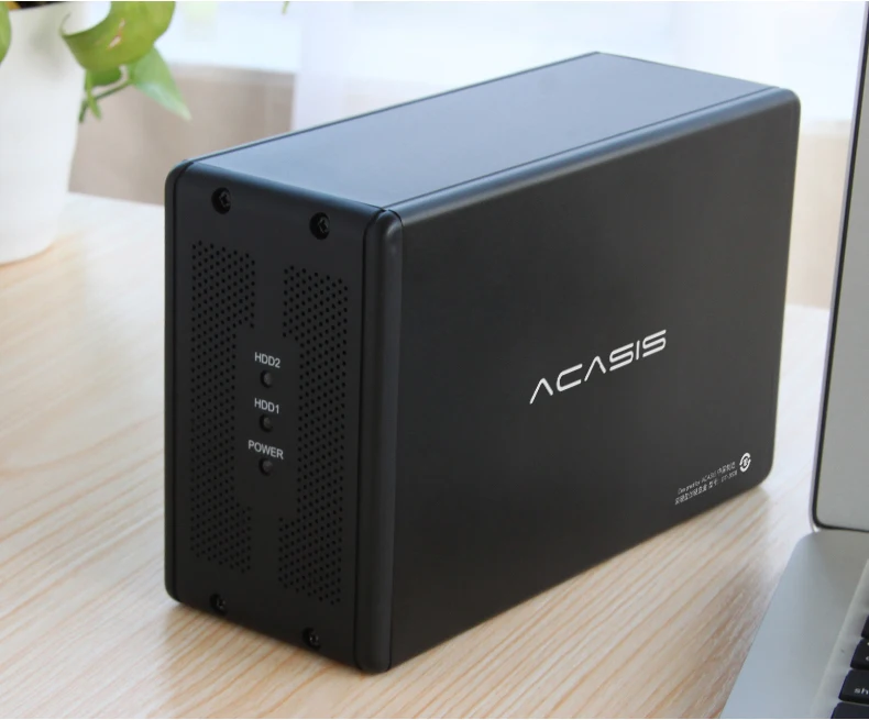 ACASIS DT-3608 Desktop 3,5-дюймовый двойной Порты и разъёмы SATA Serial Порты и разъёмы к USB3.0 мобильный жесткий диск массив поле RAID жесткий диск коробка 19575TW