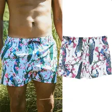 Мужские быстросохнущие пляжные шорты с принтом, пляжные шорты для серфинга, пляжные шорты, летняя пляжная одежда