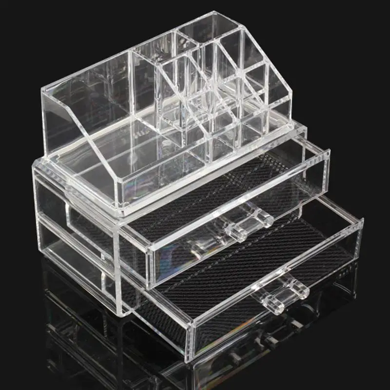 

Portable Transparent Makeup Organizer Storage Box Acrylic Make Up Organizer Cosmetic Organizer Makeup Storage Drawers Christmas