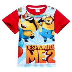 

4-10T Kids T Shirt Tops Despicable Me Children Clothing Cartoon Children T-Shirt Teenage Big Boys T-Shirts Summer Girls T Shirt