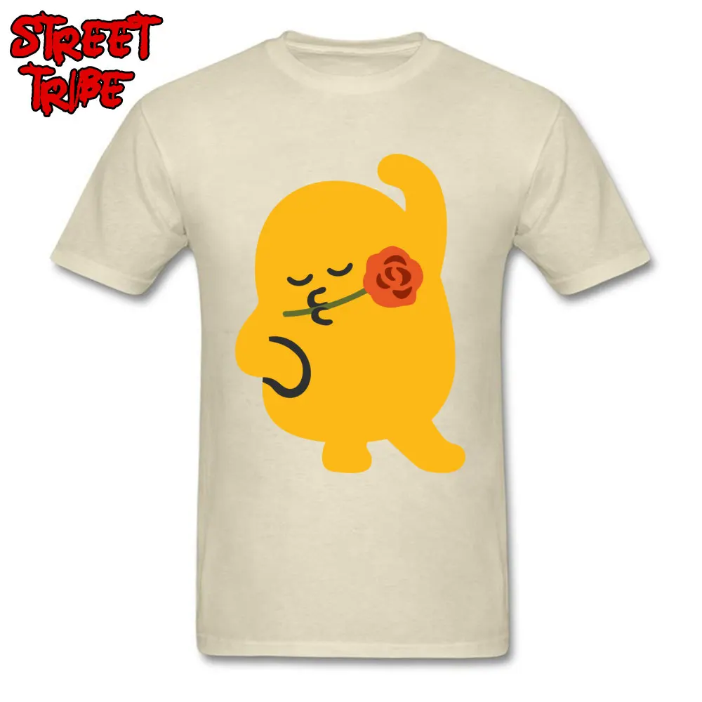 2018917Y12 Round Neck T-shirts Lovers Day Tops Shirt Short Sleeve Rife Cotton Fabric Design Top T-shirts Casual Male 2018917Y12 beige