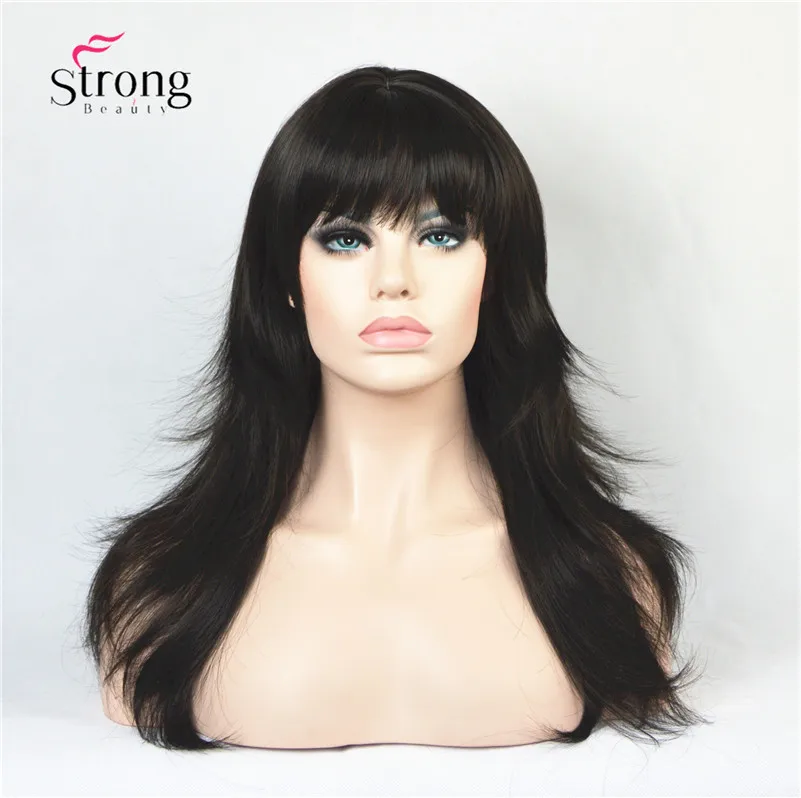 2862#2 Natural black wig