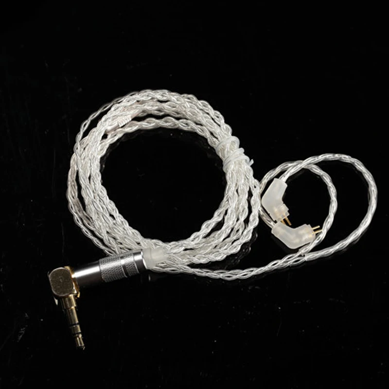 DIY 0,78 мм 2 Pin-код обновления кабель для Уэстон TFZ 1964 W4r Um3x Es3 Es5 наушники серебряное покрытие кабель с микрофоном для IPhone IOS и Android