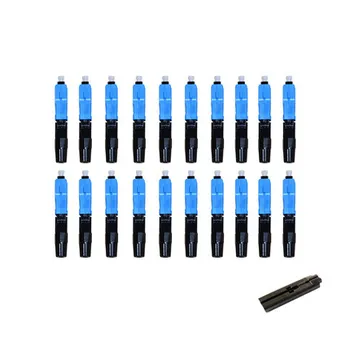 

YPAY 200PCS FTTH SC UPC single-mode fiber optic SC UPC quick connector FTTH Fiber Optic Fast Connector SC Connector
