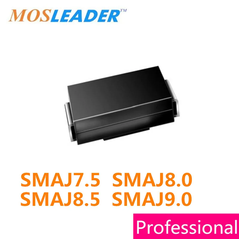 FOCCAR 50Pcs SMD TVS Diode SMAJ5.0A SMAJ6.0A SMAJ6.5A SMAJ6.8A SMAJ7.0A SMAJ7.5CA SMAJ8.0CA SMAJ8.5CA SMAJ9.0CA SMAJ10CA 400W 5A SMA Diode-Switch ( Color : Smaj11a