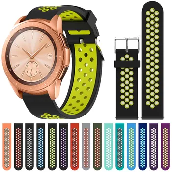 

20 22 mm Galaxy watch 46mm Strap for Samsung Gear sport S2 S3 Classic Frontier watch Band huami amazfit pace Bip BIT Lite band