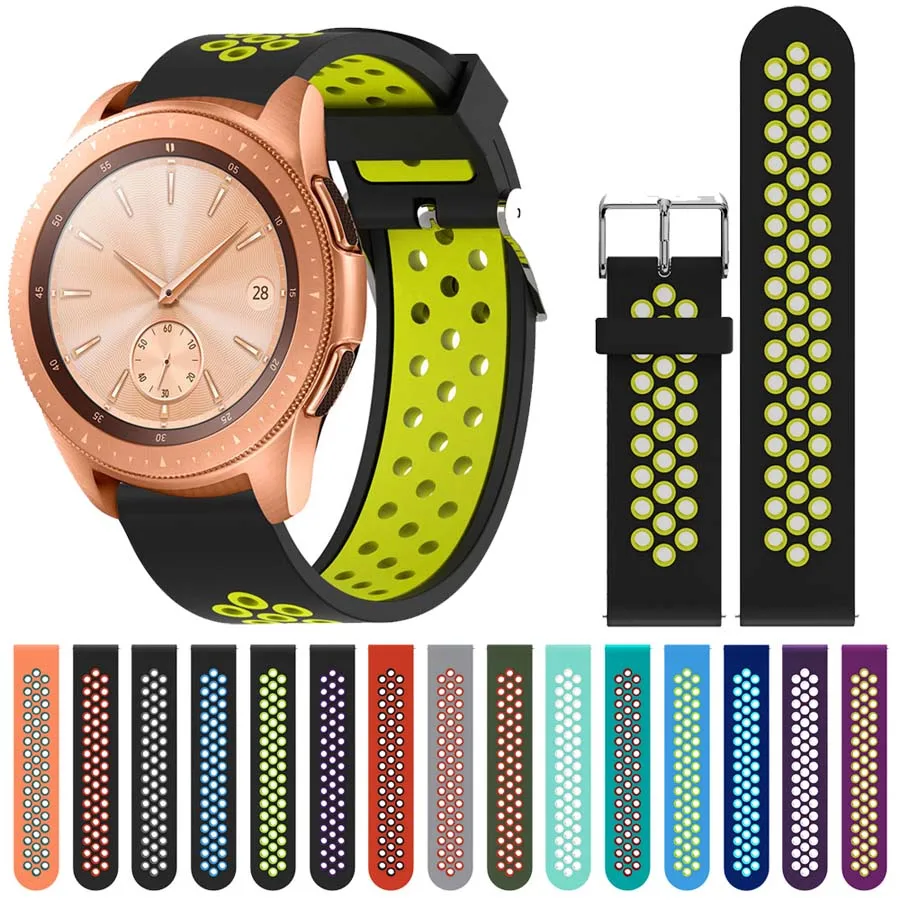 Ремешок для часов Samsung Gear sport S2 S3 Классический ремешок huami amazfit pace Bip BIT Lite 20 22 мм 46