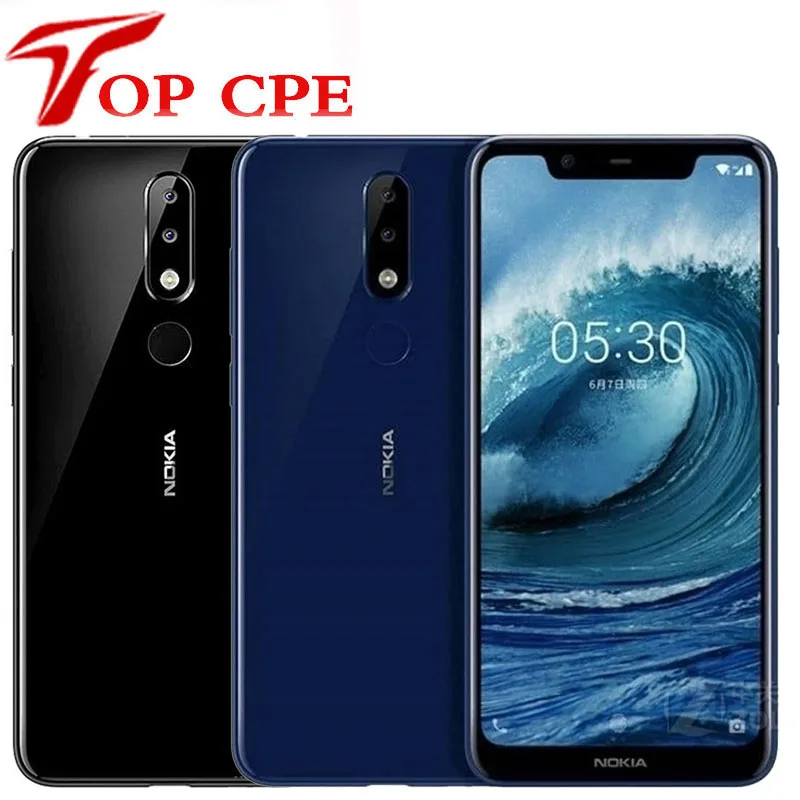 

Original Nokia X5 SmartPhone 4GB RAM 64GB ROM 4G LTE Octa Core 13MP+5MP Dual Rear Camera Fingerprint Android 8.1 Mobile Phone