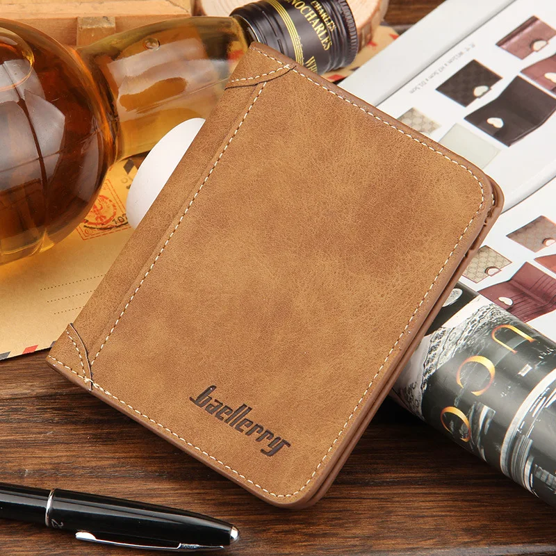 

New Wallet Hot Popular Brand Short men Wallets PU Leather male Purse Card Holder Wallet Fashion man Zipper Wallet men Coin bag