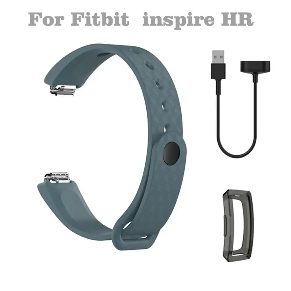 Ремешок для часов Fit bit Inspire огнеупорные часы ремешок на запястье+ зарядное устройство+ Защитная пленка из термополиуретана наручный ремешок для Fit bit Inspire HR Q70 - Цвет: NY