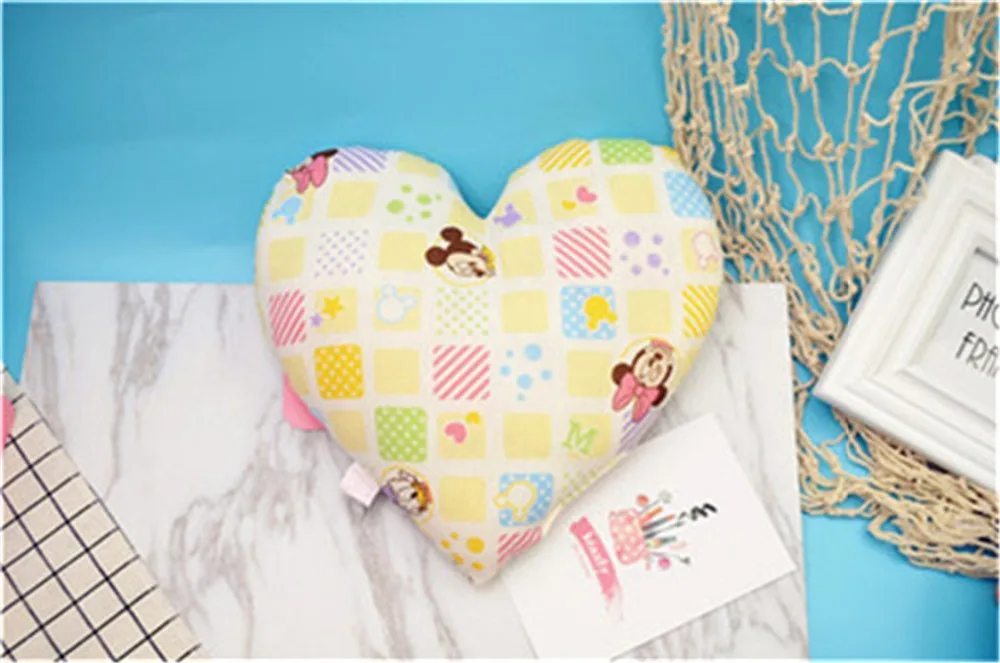 1 шт. в скандинавском стиле, хлопковая Маленькая подушка в форме сердца для сиесты, детская кровать, детская подушка, подарок на день рождения, реквизит для фотосессии