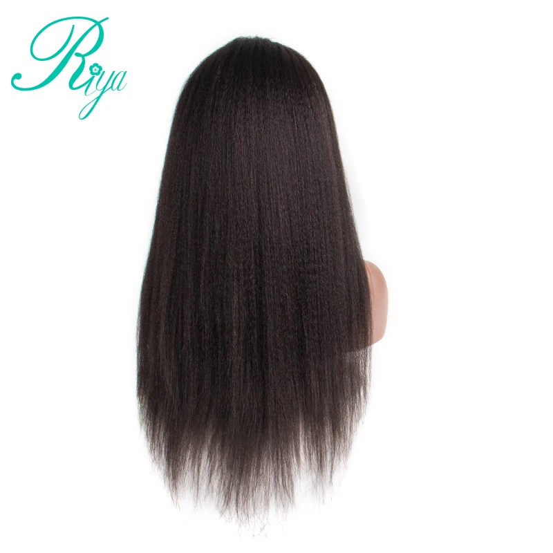 kinky straight huamn hair wig  (7)