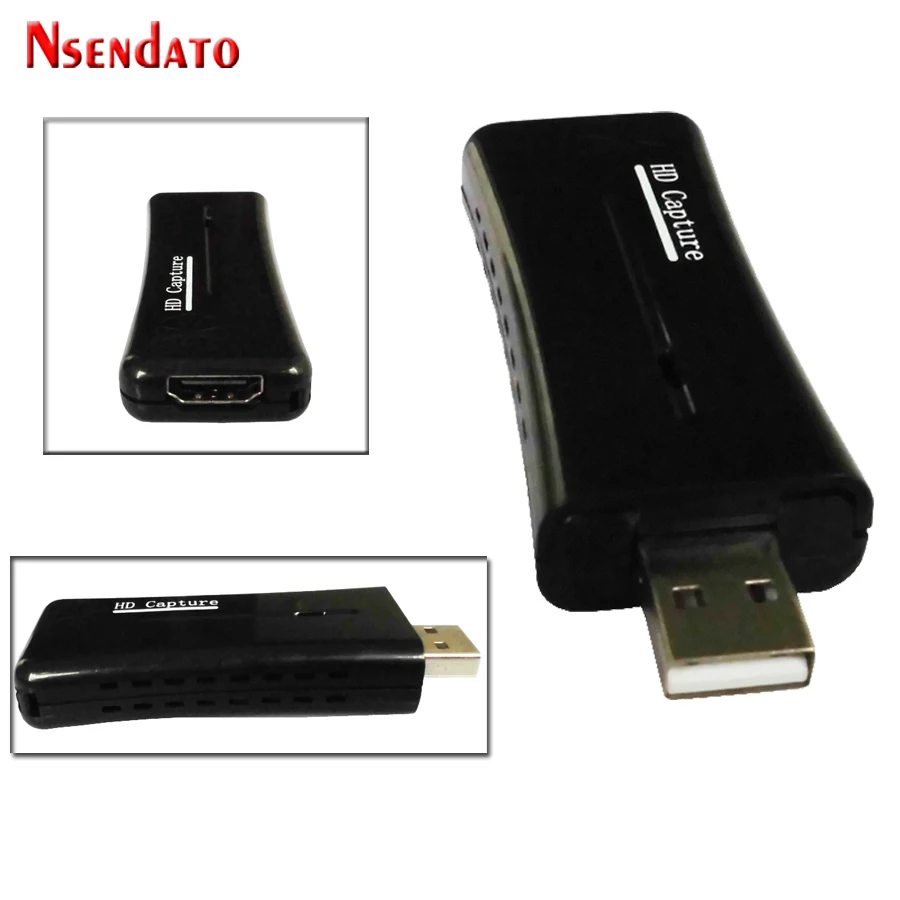 Nsendato UTV007 USB 2,0 к HDMI видео Catpure карта USB2.0 HD 1 способ видео карта конвертер адаптер для Windows XP/Vista/7/8/10