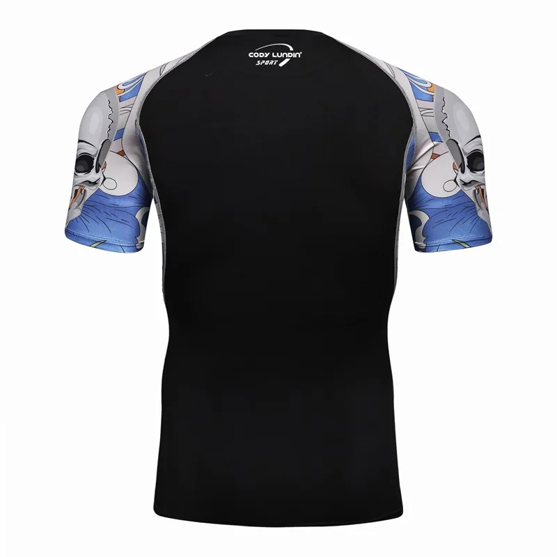 Зверь 3D принты компрессионная рубашка для мужчин базовый слой с длинными рукавами тепловой под ММА Рашгард колготки для новорождённых кожи мужская футболка Коди Лундин