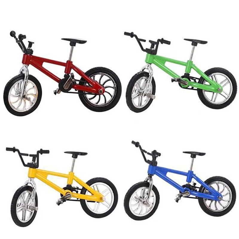 2019 New 4pcs/lot Alloy Finger BMX Functional Kids Bicycle Finger Bike Mini Finger BMX Set Bike